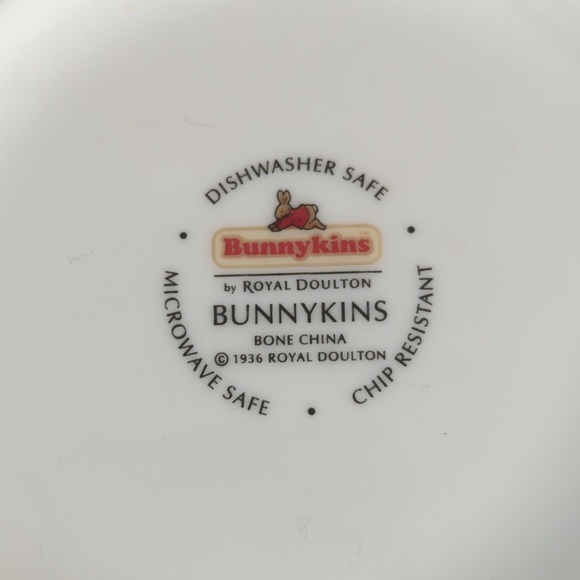 Royal Doulton Bunnykins Children’s Set – Vintage 3-Piece Nursery Dish Set in Ori - Picture 7 of 10